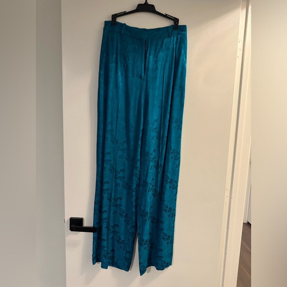 NWT ZARA BLUE TROUSERS - Picture 2 of 6